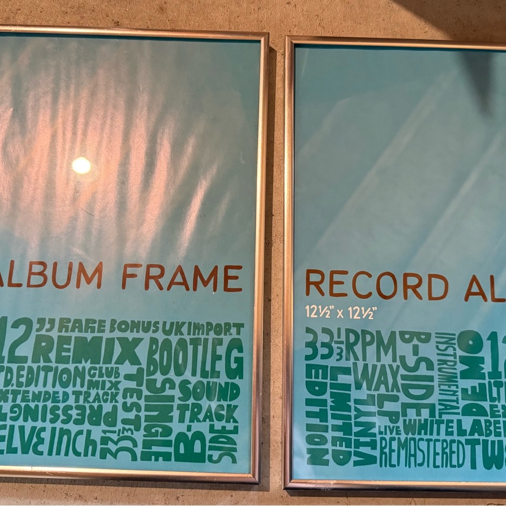 Urban Outfitters Silver Album Frame Set
